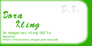 dora kling business card